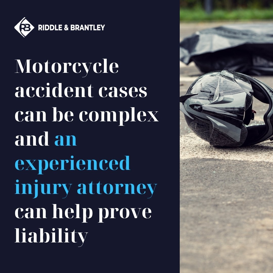 Abogado con experiencia en accidentes de motocicleta en Riddle y Brantley al servicio de High Point