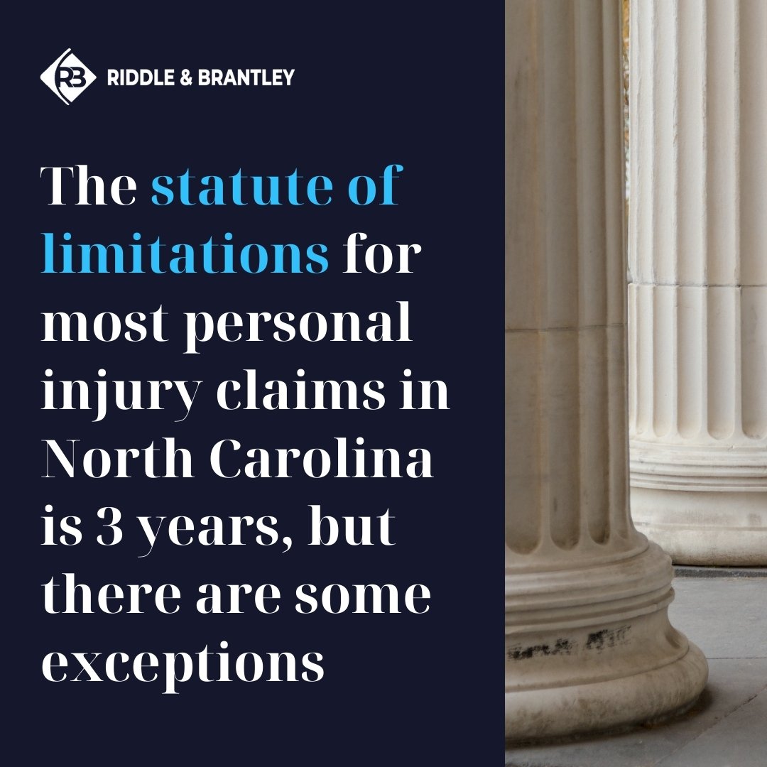 What is the Statute of Limitations for Personal Injury in North Carolina - Riddle & Brantley
