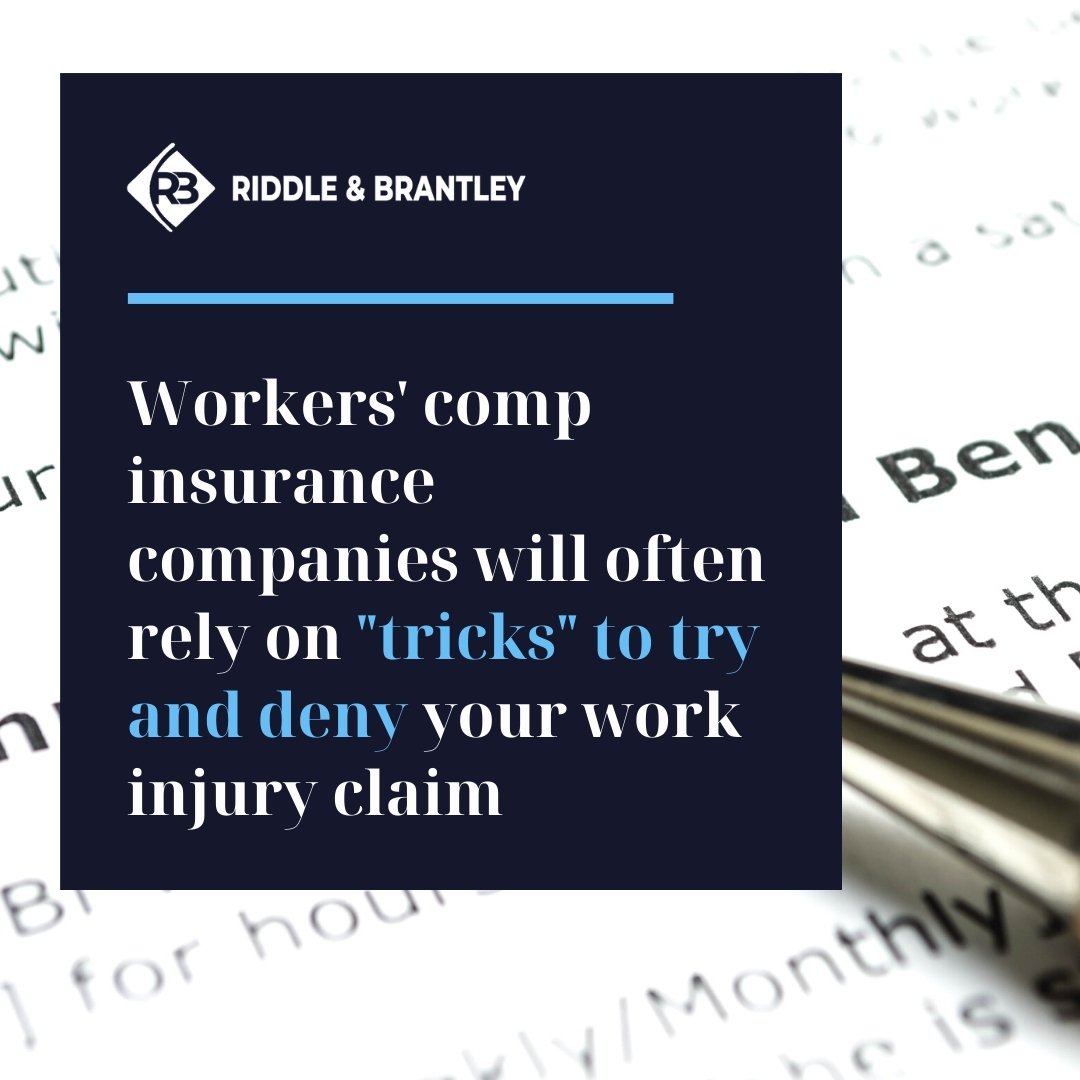 Compensación a los Trabajadores Las reclamaciones son a menudo denegadas - Riddle &amp; Brantley