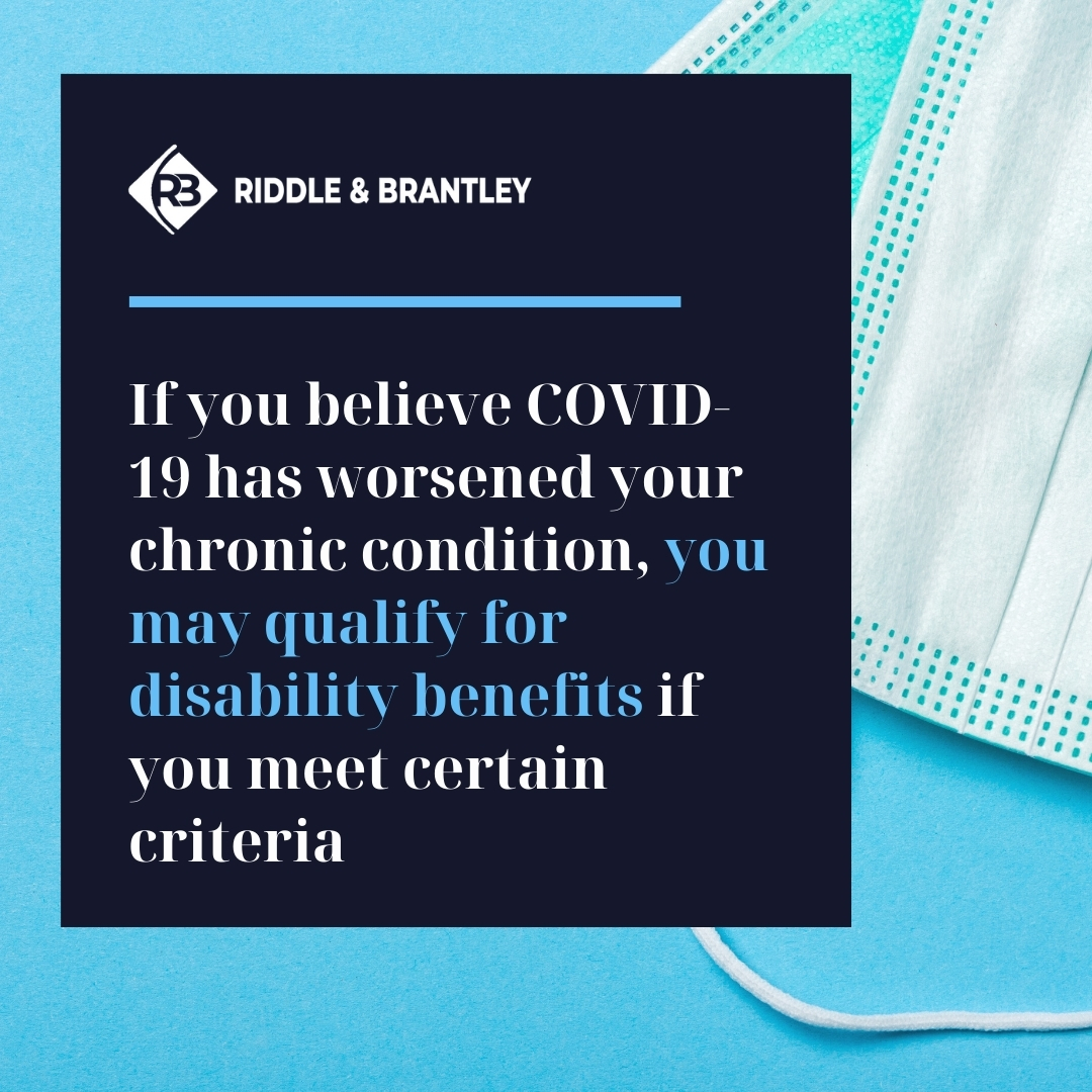 Coronavirus and Disability Benefits - Riddle & Brantley