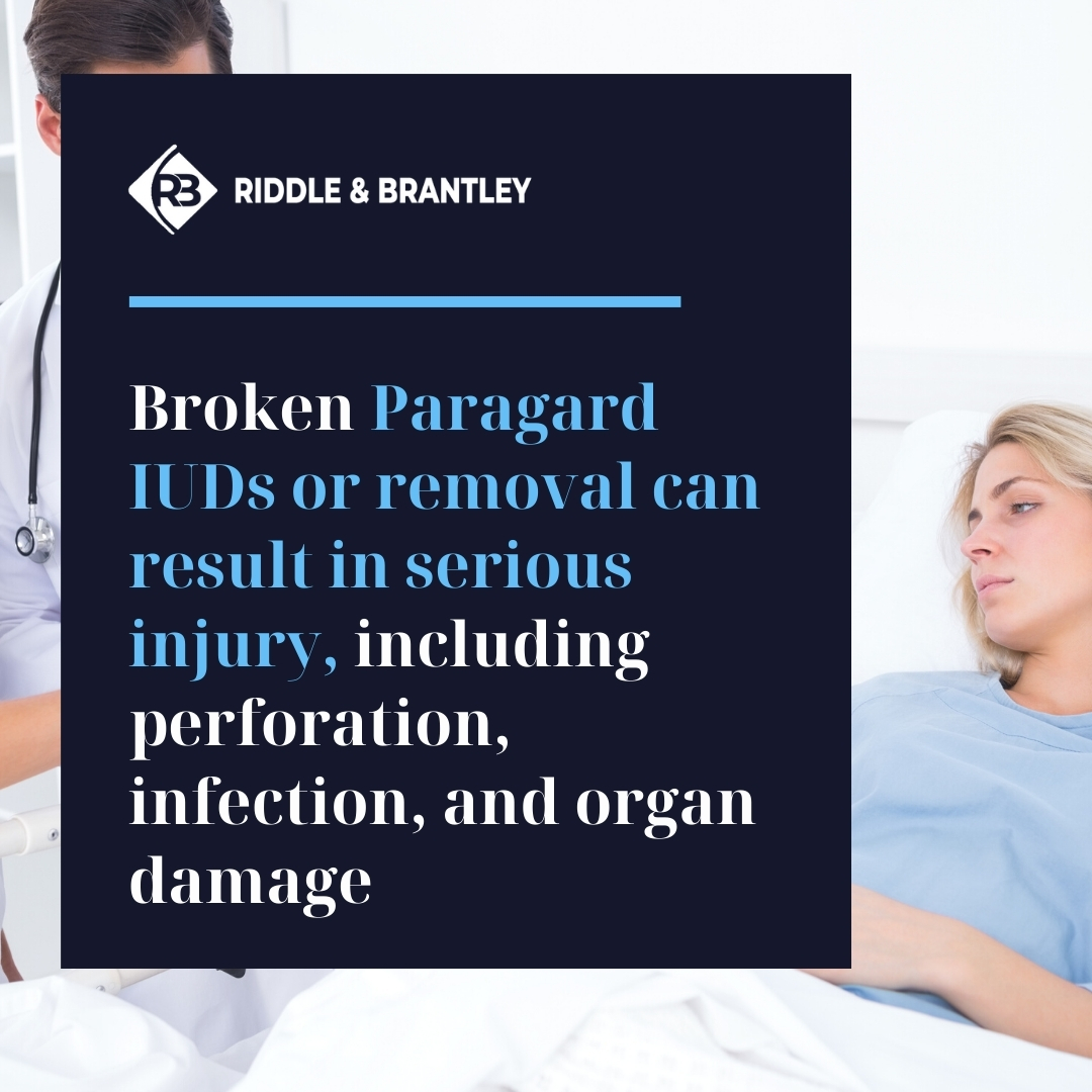 Paragard Removal Injuries - Riddle & Brantley