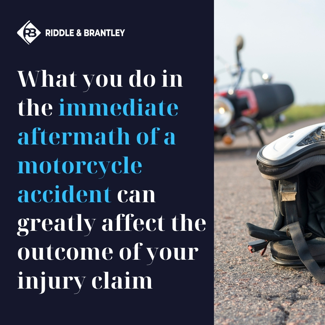 After a Motorcycle Accident and Personal Injury Claims - Riddle & Brantley