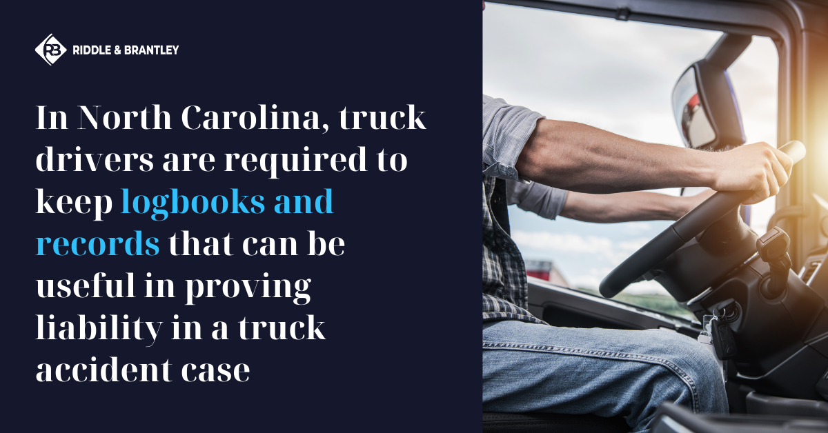 Truck drivers are required to keep logbooks and records that can be useful in proving liability in a truck accident case
