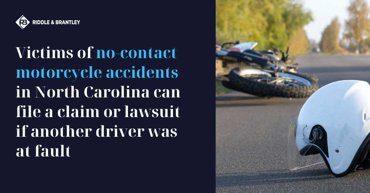 Can I Sue for a No-Contact Motorcycle Accident in North Carolina - Riddle & Brantley