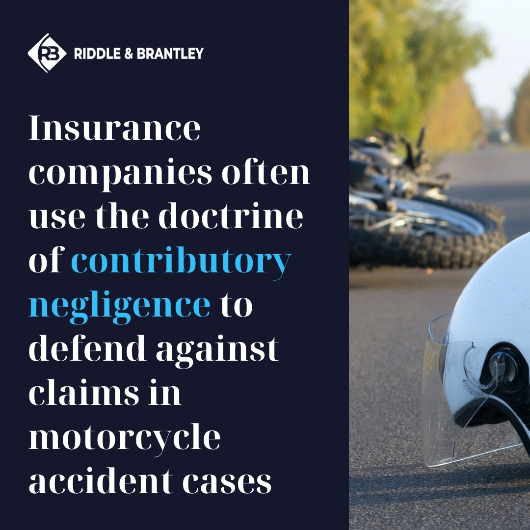 Contributory Negligence in Motorcycle Accident Cases in North Carolina - Riddle & Brantley