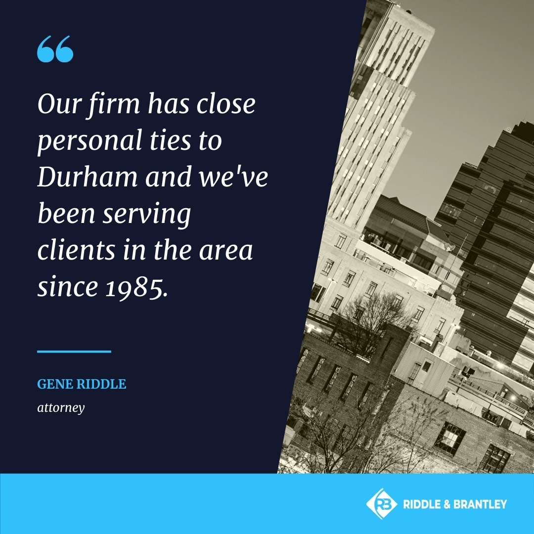 Durham Personal Injury Lawyers - Riddle & Brantley
