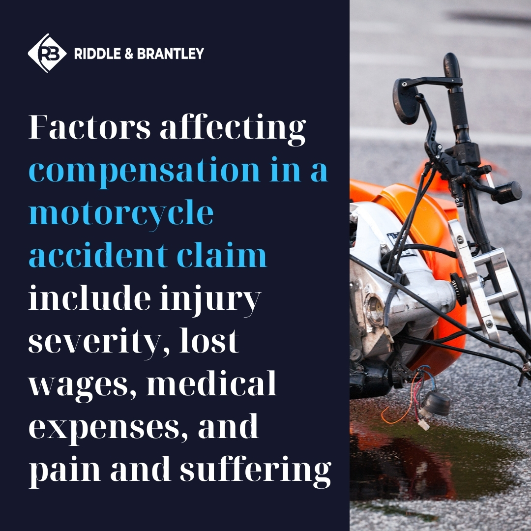 Factors Affecting Compensation in a Motorcycle Accident Case - Riddle & Brantley