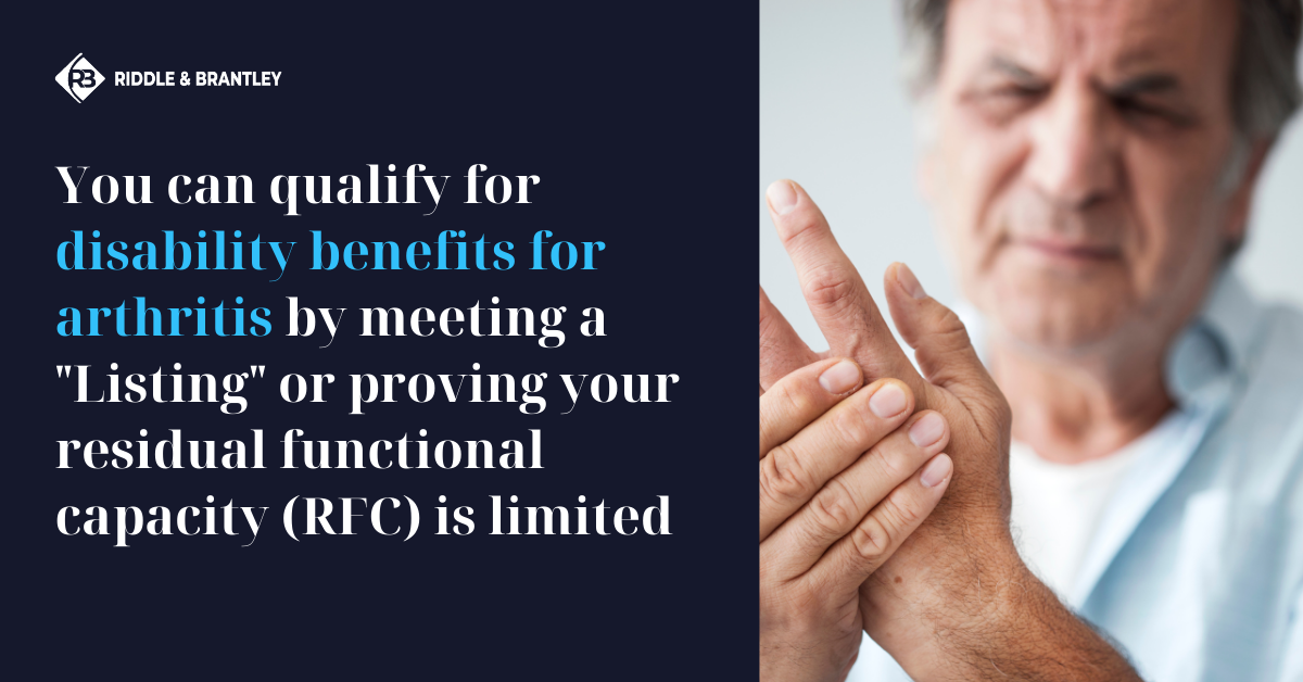 Disability for Arthritis: How to Qualify