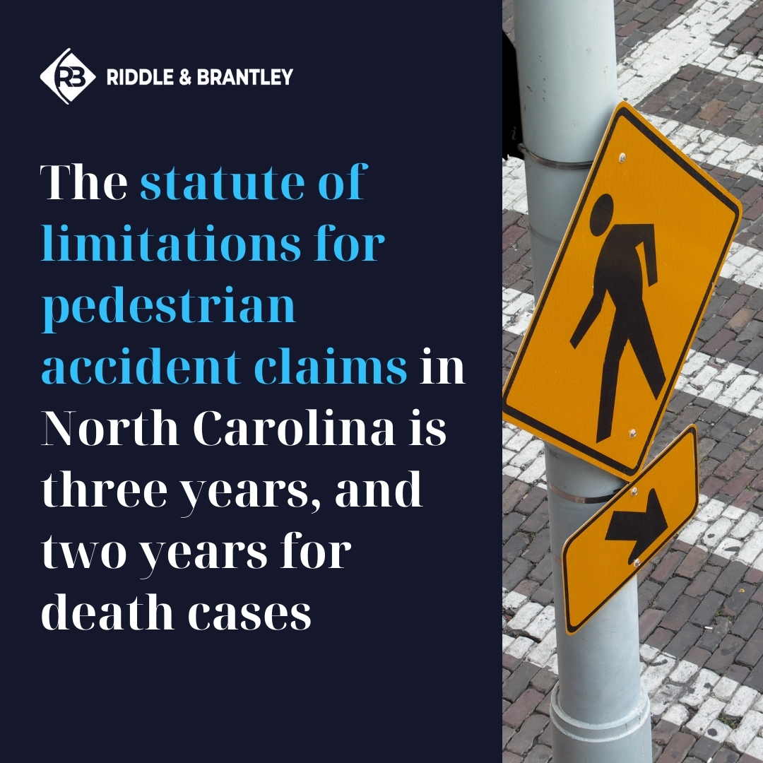 Statute of Limitations for Pedestrian Accidents - Riddle & Brantley