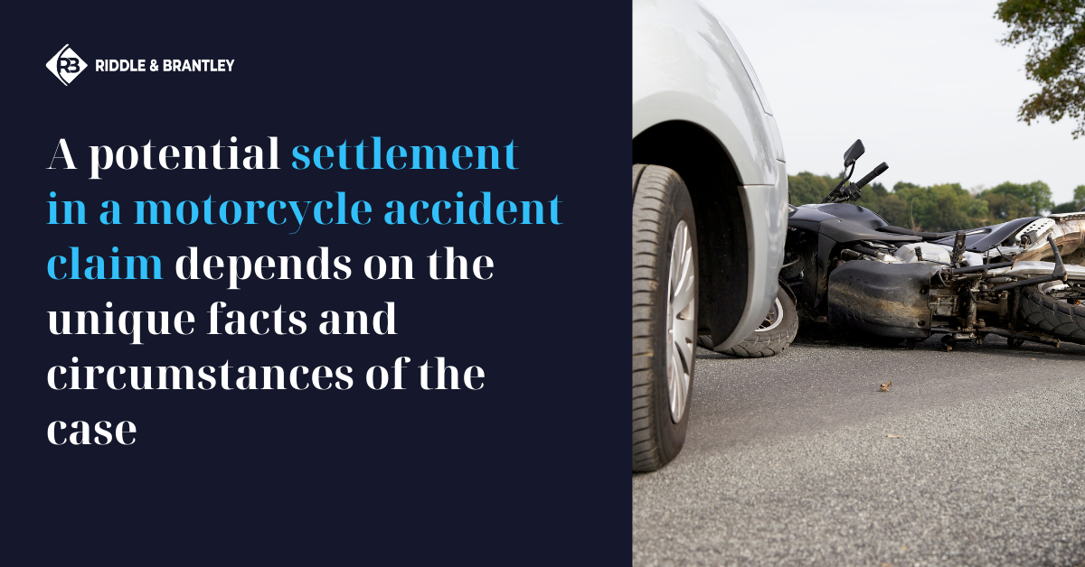 What is the Average Motorcycle Accident Settlement - Riddle & Brantley