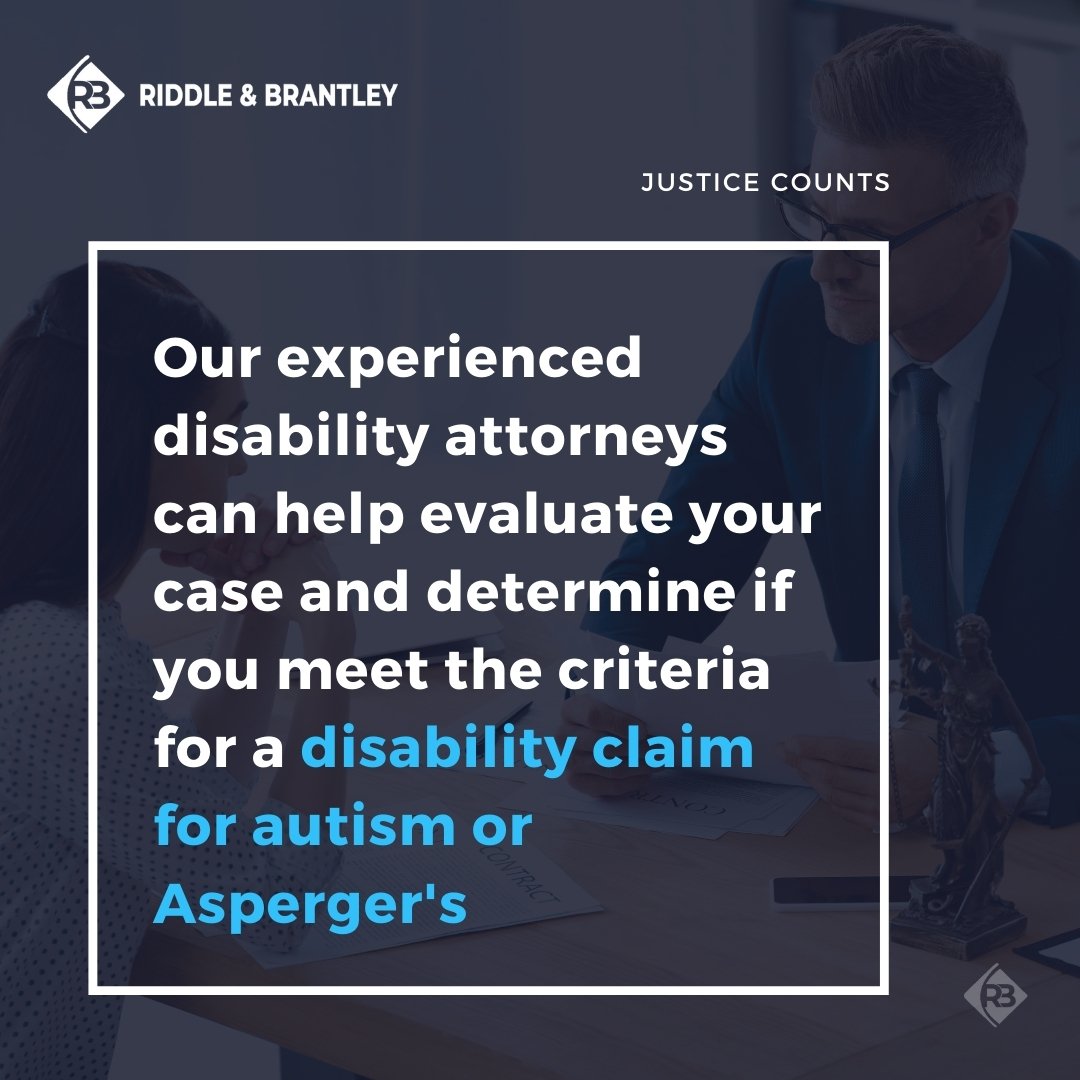Disability Attorney Handling Autism and Aspergers Claims in North Carolina - Riddle & Brantley