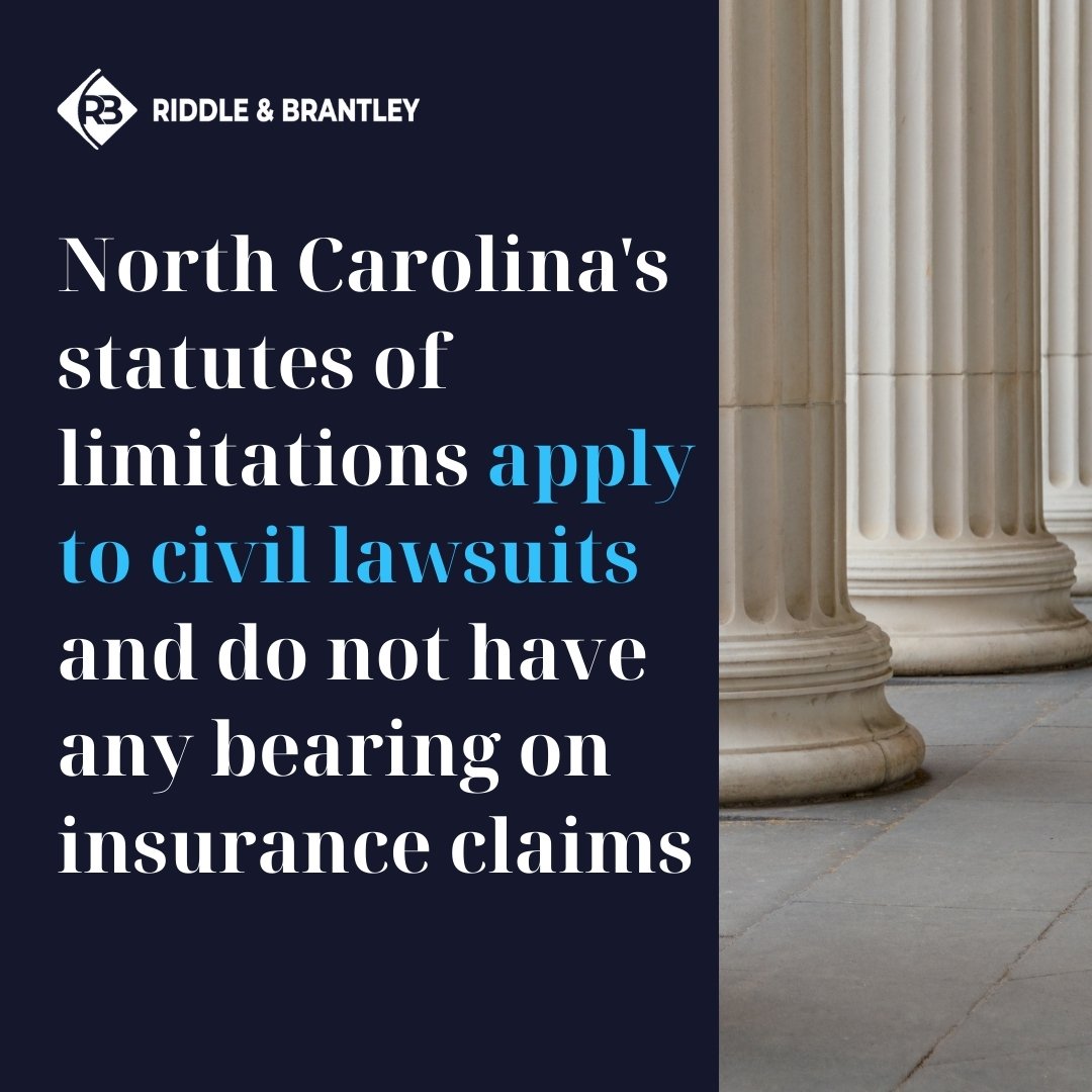 ¿Se aplica el Estatuto de Carolina del Norte de limitaciones a las reclamaciones de seguros_ - Riddle &amp; Brantley