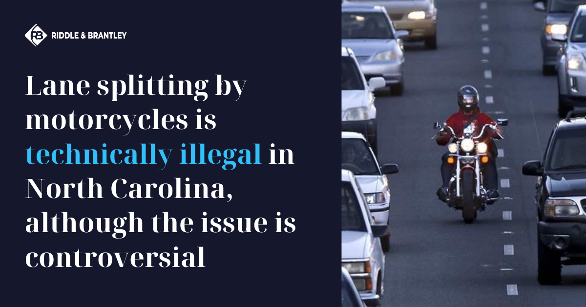Is Lane Splitting Legal in North Carolina - Riddle & Brantley Motorcycle Accident Lawyers