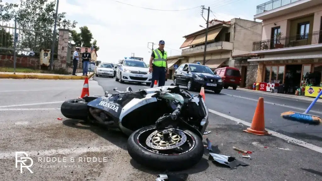 motorcycle Accident scene