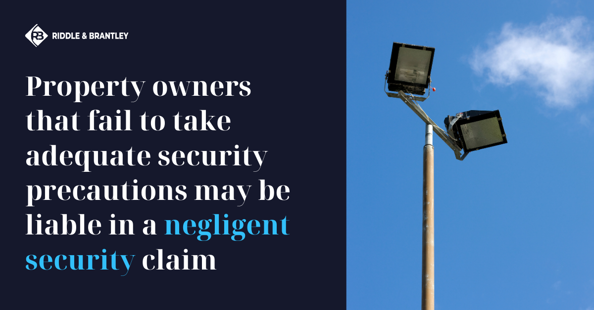 Can I Sue a Property Owner for Negligent Security - Riddle & Brantley