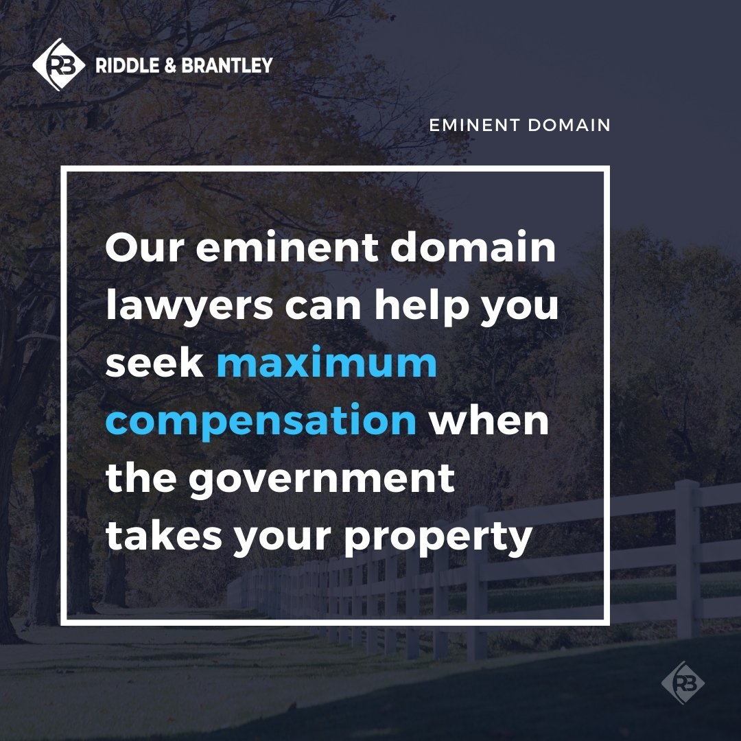 Eminent Domain Lawyers in North Carolina - Riddle & Brantley