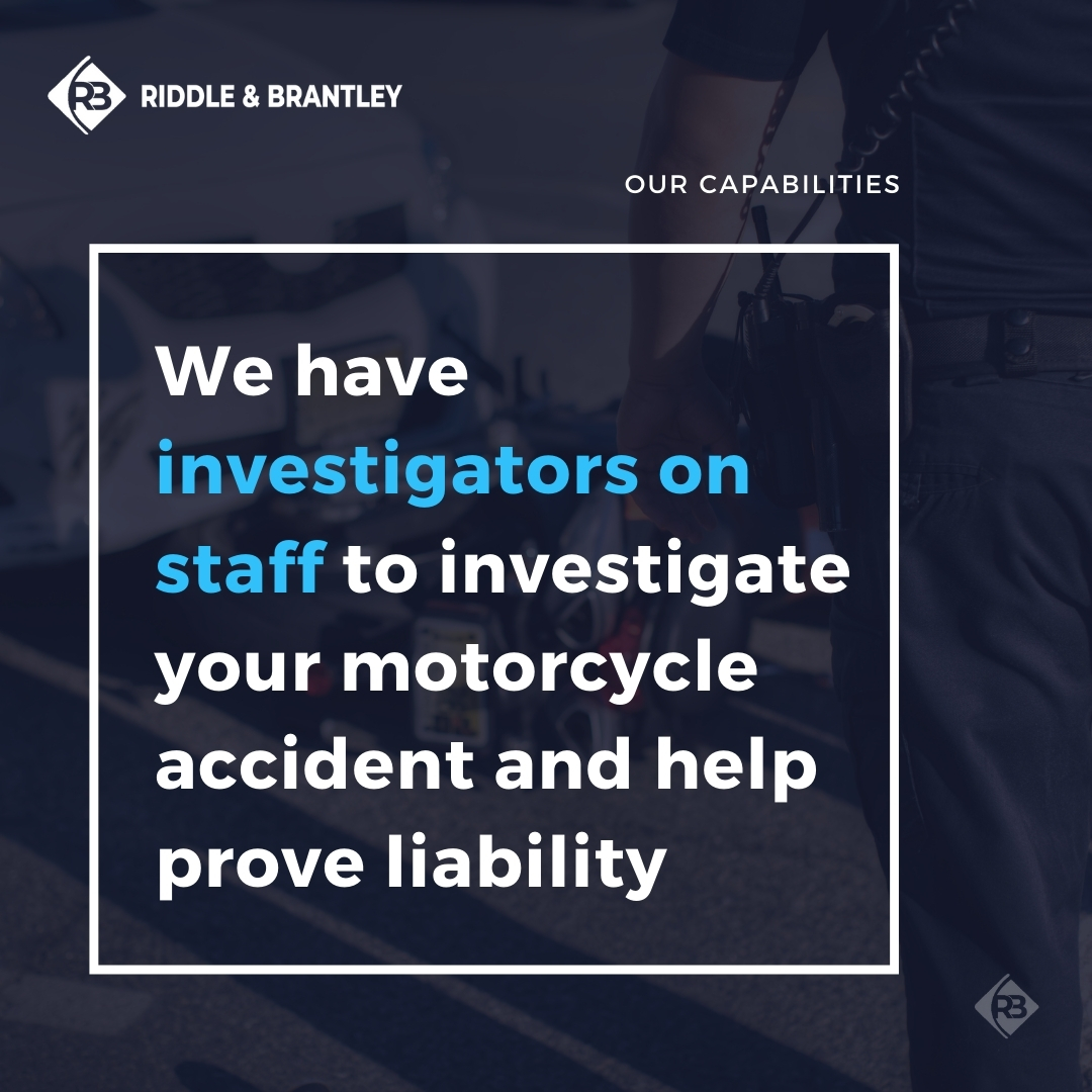 Motorcycle Accident Investigators - Riddle & Riddle