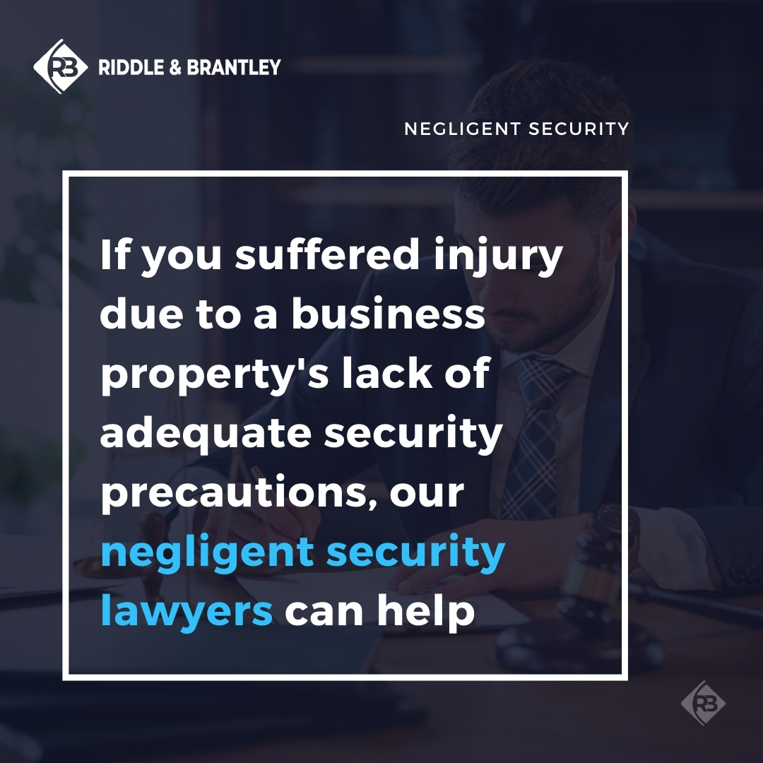 Negligent Security Lawyer in North Carolina - Riddle & Brantley