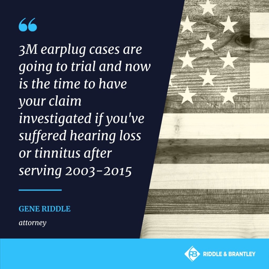 3M Earplug Lawsuits - Riddle & Brantley