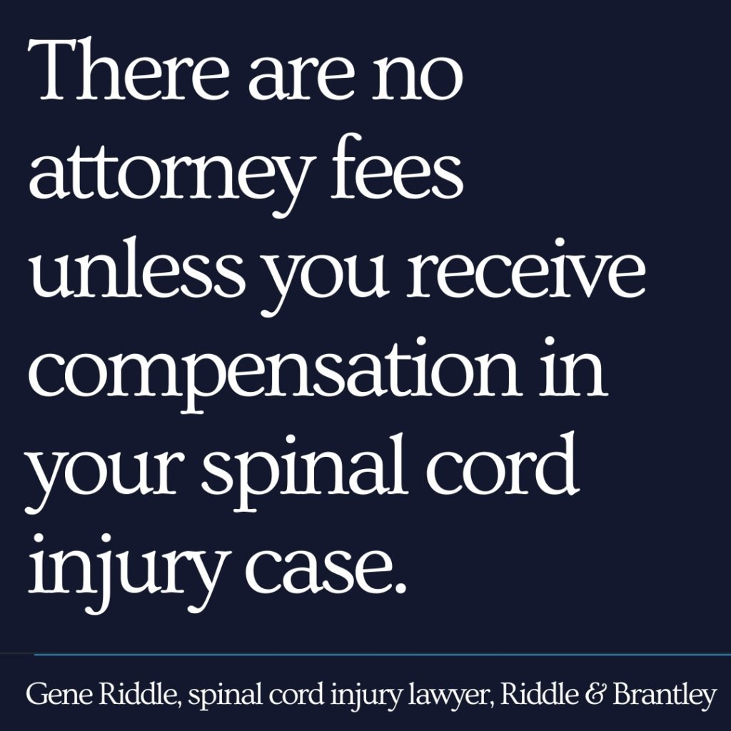 Affordable Spinal Cord Injury Lawyer in North Carolina - Riddle & Brantley