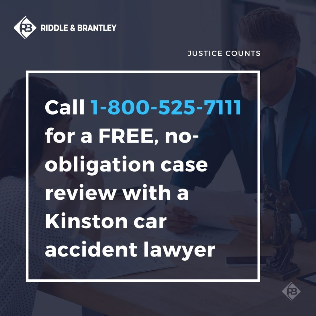 Call 1-800-525-7111 for a free, no-obligation consultation with a Kinston car accident lawyer.