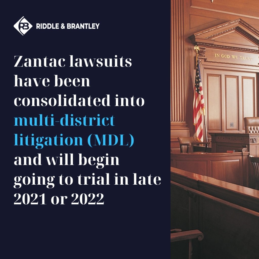 Zantac Lawsuits and MDL Status - Riddle & Brantley