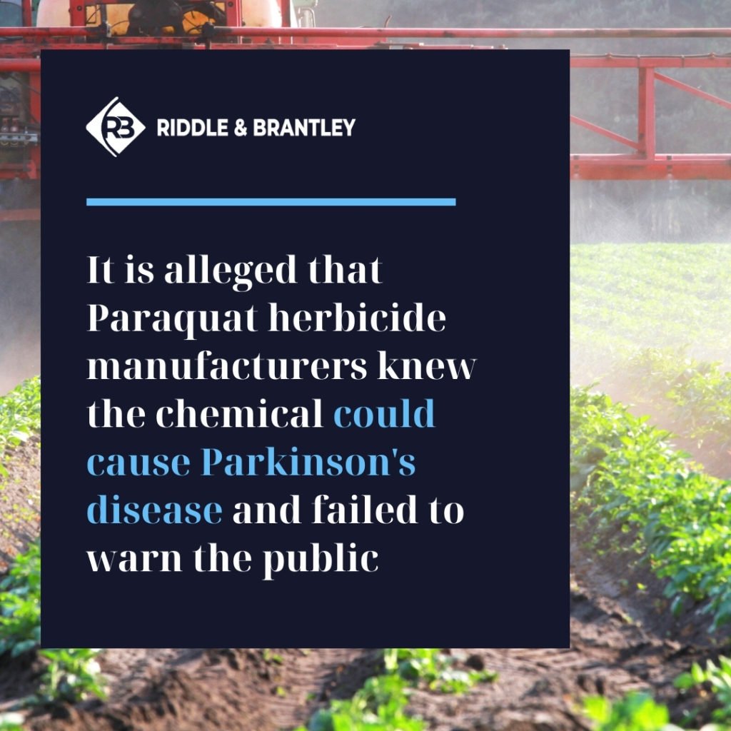 Are Manufacturers Liable in Paraquat Parkinsons Disease Lawsuits - Riddle & Brantley