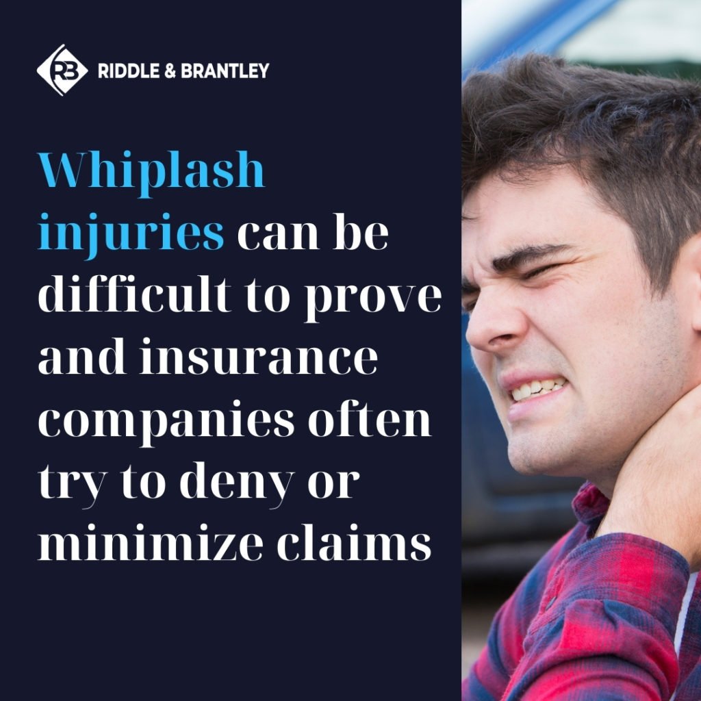 Whiplash injuries can be difficult to prove and insurance companies often try to deny or minimize claims.