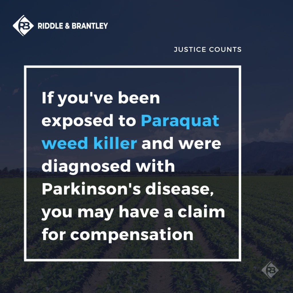 Paraquat Brand Exposure and Lawsuits - Riddle & Brantley