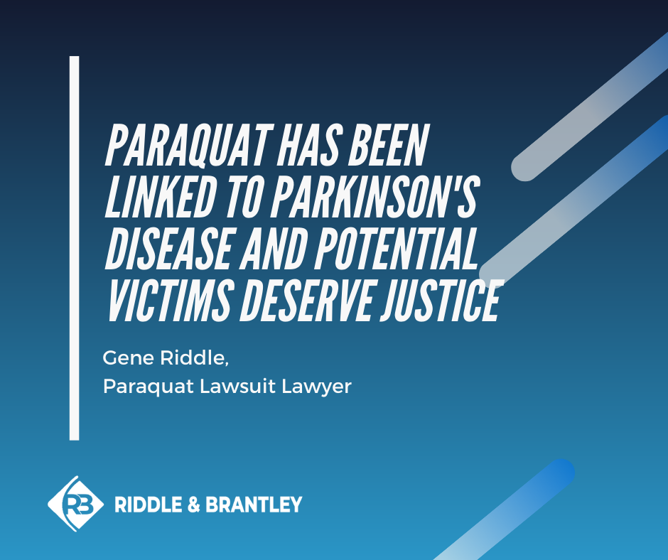 Paraquat Lawsuit Lawyer - Riddle & Brantley