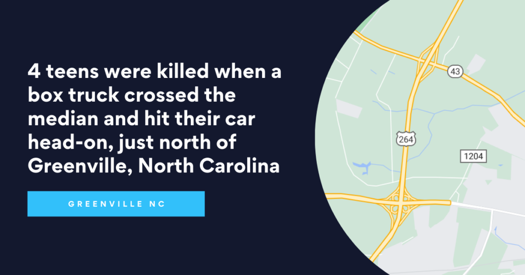 4 Adolescentes Muertos en Accidente de Coche en Greenville Carolina del Norte - Riddle &amp; Brantley