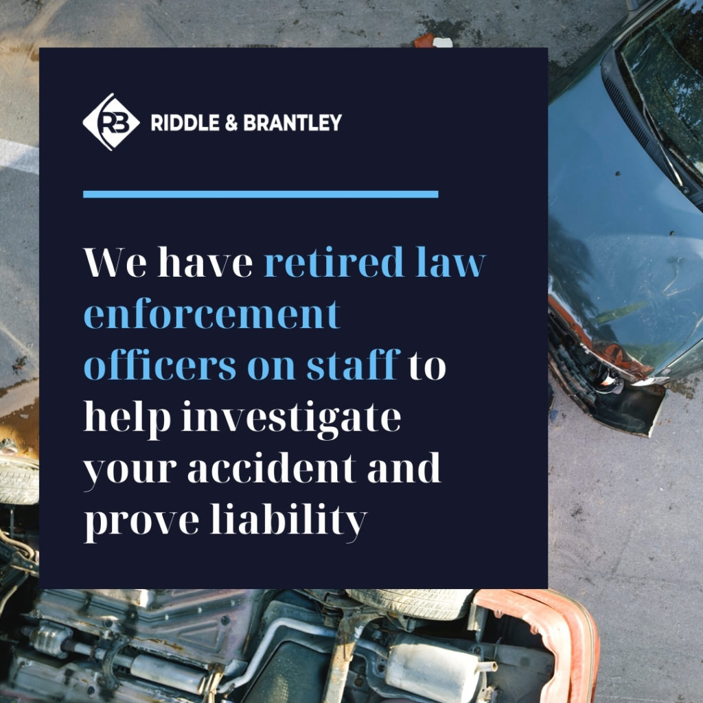 Personal Injury Accident Investigators at Riddle & Brantley