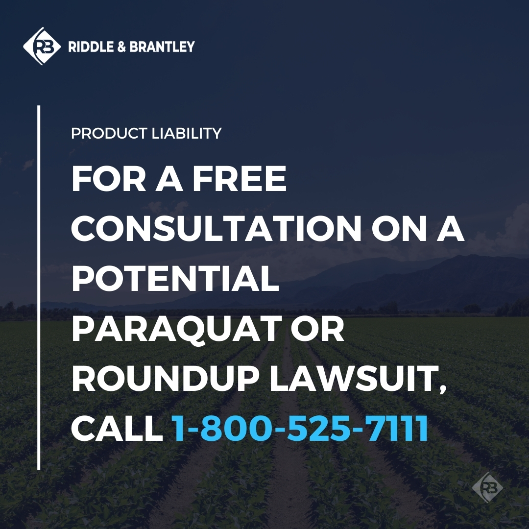 Does Roundup Contain Paraquat? Paraquat Lawsuit — Riddle & Brantley