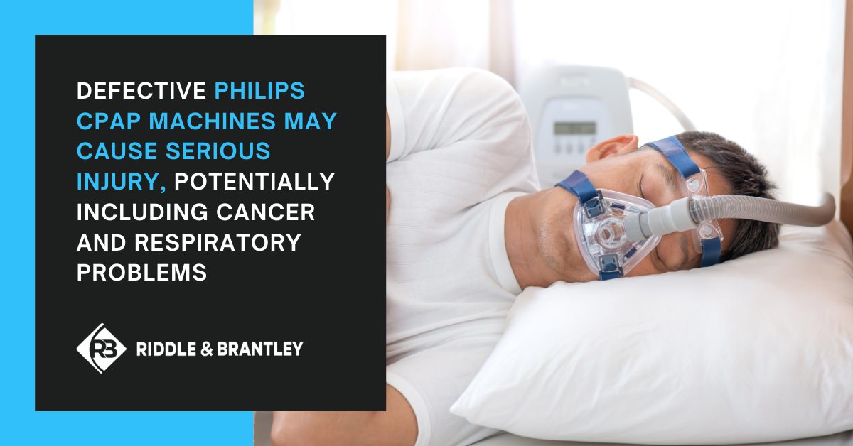 Acción legal contra Philips y su ventilador CPAP · Lesiones personales