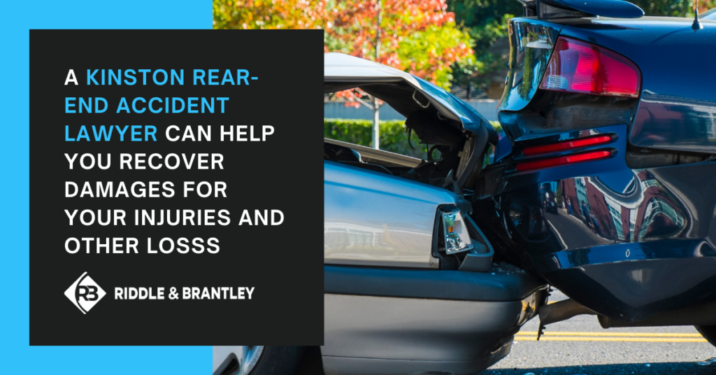 A Kinston Rear End Accident Lawyer can help you recover damages for your injuries and other losses.