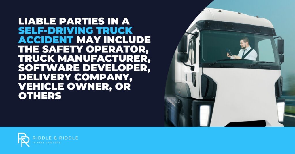 Who is Liable in a Self Driving Truck Accident
