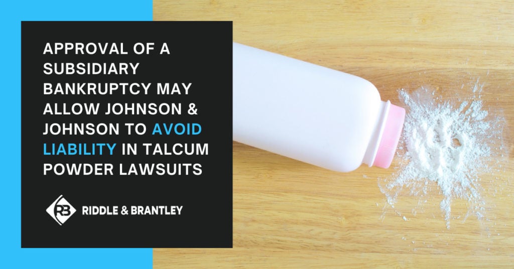 How Will Bankruptcy Affect Johnson & Johnson Talcum Powder Lawsuits