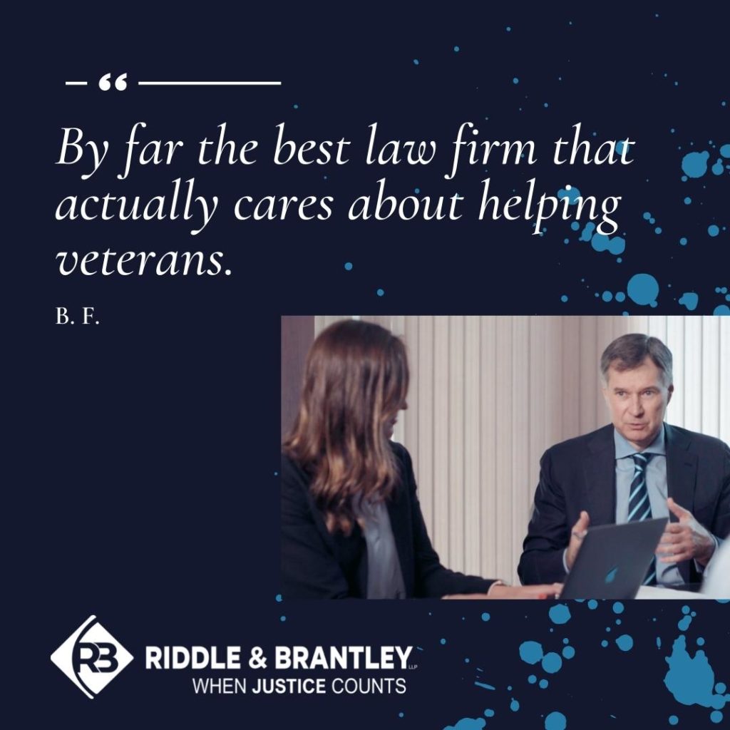"By far the best law firm that actually cares about helping veterans." -B.F.