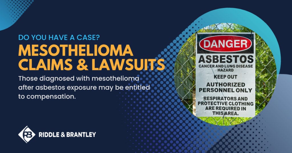 Mesothelioma Claims and Lawsuits - Those diagnosed with mesothelioma after asbestos exposure may be entitled to compensation.