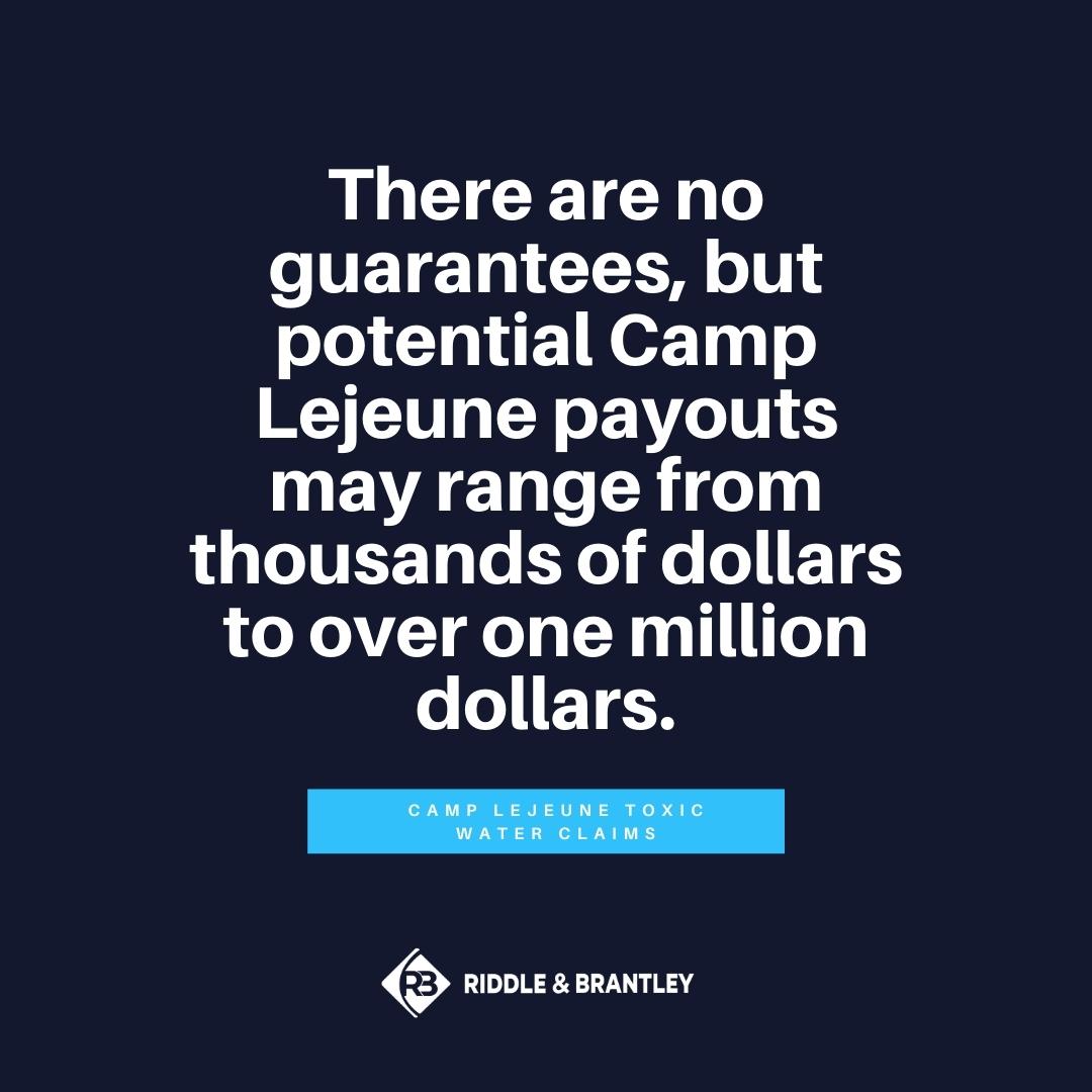 Camp Lejeune Settlement Amounts & Potential Payouts Riddle & Brantley