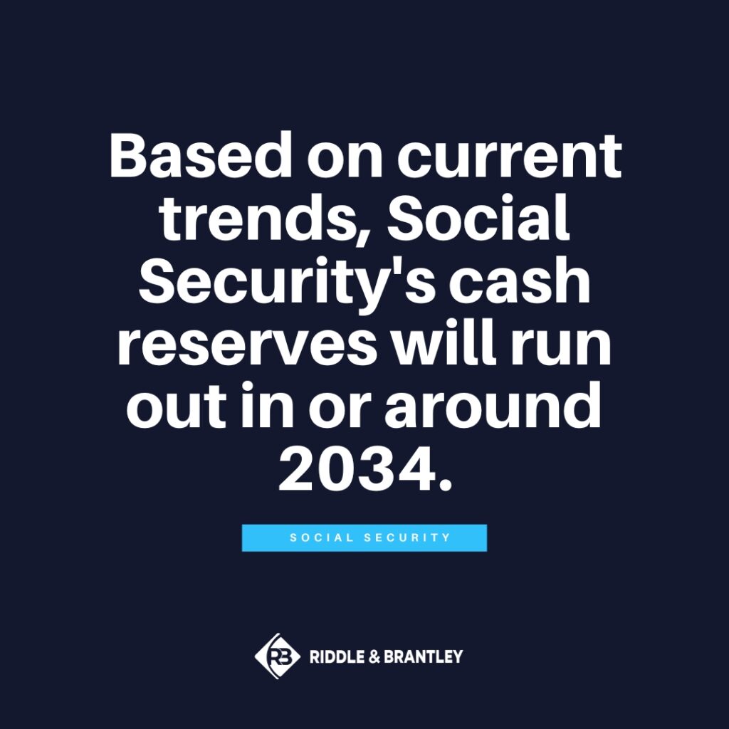 Social Security will not be able to pay full benefits in 2034 if