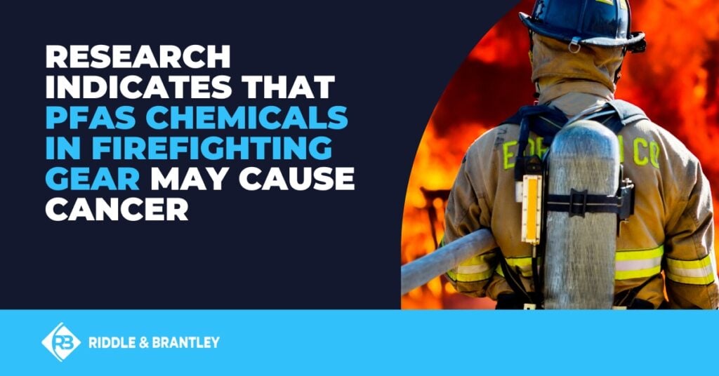 Research indicates that PFAS chemicals in firefighting gear may cause cancer.
