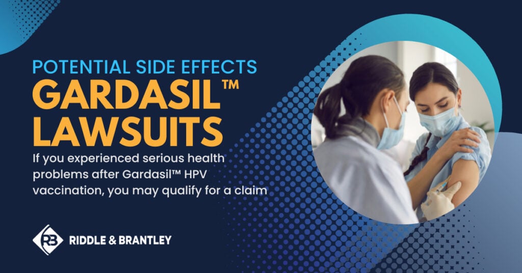 Posibles efectos secundarios - Demandas sobre Gardasil - Si ha sufrido graves problemas de salud tras la vacunación Gardasil contra el VPH, puede presentar una demanda.