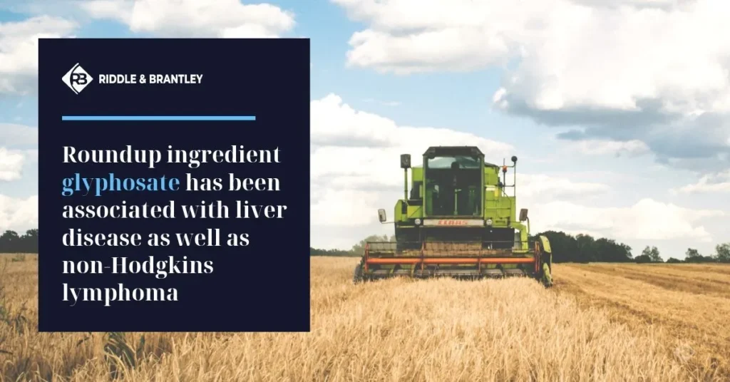 Roundup Ingredient Glyphosate Allegedly Linked to Liver Disease