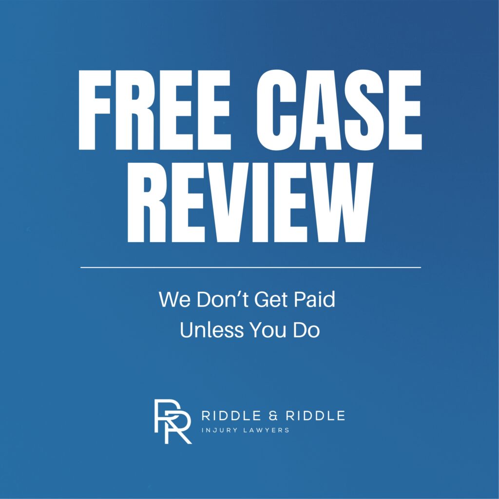 Free case review - we don't get paid unless you do.