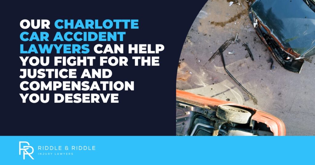Nuestros abogados de accidentes de coche en Charlotte pueden ayudarle a luchar por la justicia y la indemnización que se merece. Riddle & Riddle Abogados de Lesiones.