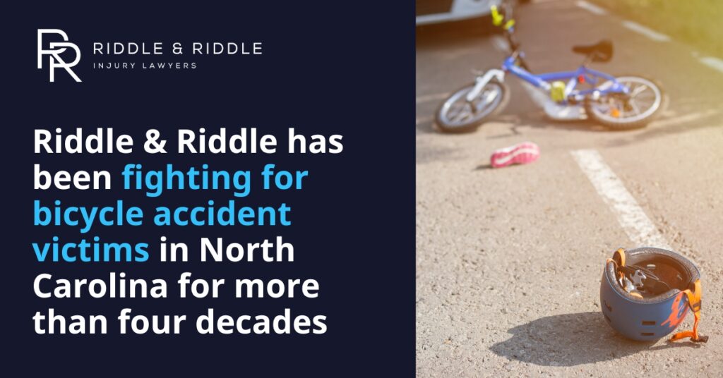 Riddle y Riddle ha estado luchando por las víctimas de accidentes de bicicleta en Carolina del Norte durante más de cuatro décadas.