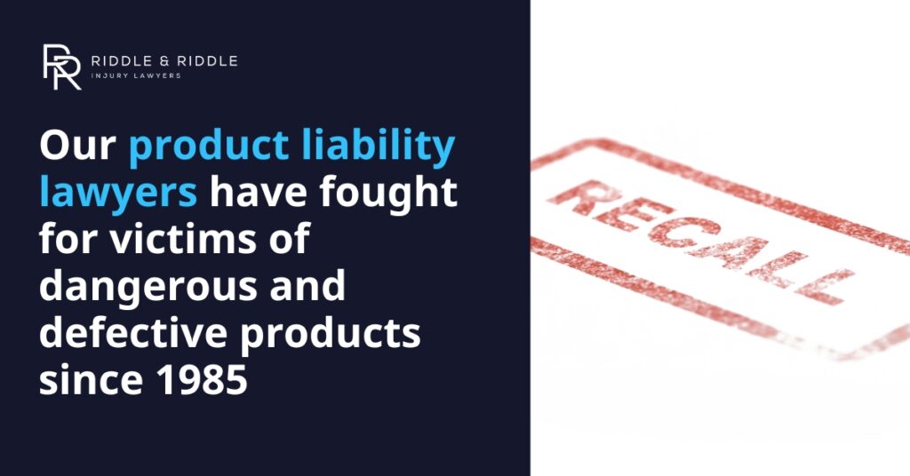 Our Product Liability lawyers have fought for victims of dangerous and defective products since 1985