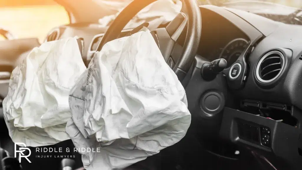airbags deployed after a car accident