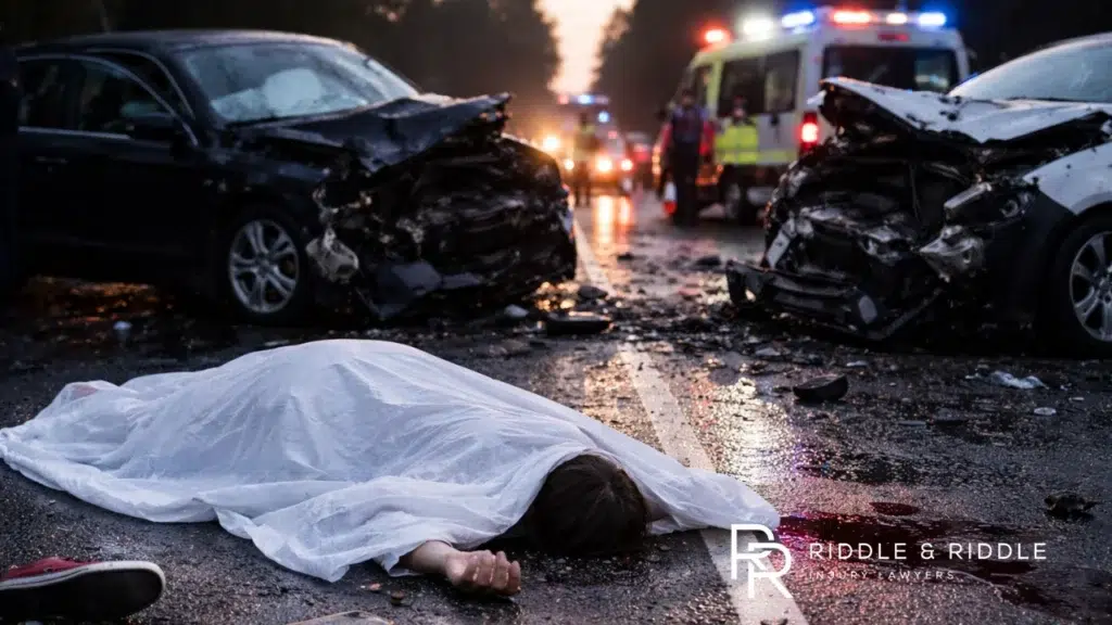 car crash scene